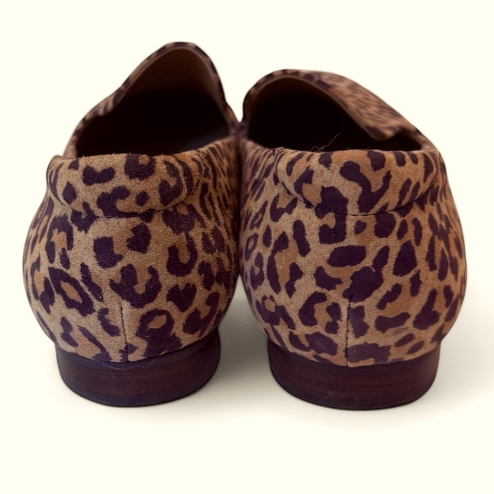 Adam Tucker Me Too Perforated Leather Leopard Print Cushioned Slip On Size 11 - Picture 4 of 10